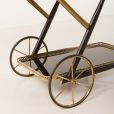 25262 Italian brass bar cart , serving trolley-18