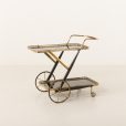 25262 Italian brass bar cart , serving trolley-2