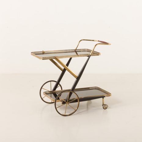25262 Italian brass bar cart , serving trolley-2 25262 Italian brass bar cart , serving trolley-2