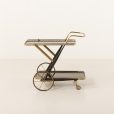 25262 Italian brass bar cart , serving trolley-3