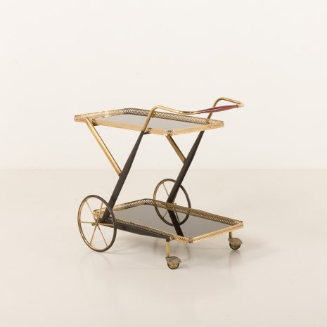 25262 Italian brass bar cart , serving trolley-4 25262 Italian brass bar cart , serving trolley-4