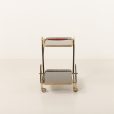 25262 Italian brass bar cart , serving trolley-5