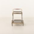 25262 Italian brass bar cart , serving trolley-9