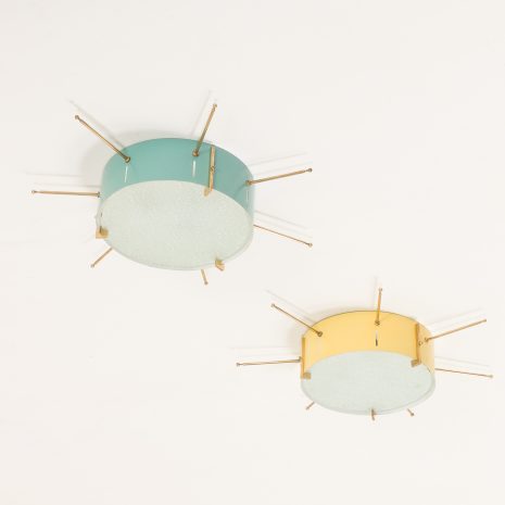 25265 Włoskie kinkiety ścienne lub sufitowe z połowy wieku w stylu Gio Ponti, 1950-3 25265 Włoskie kinkiety ścienne lub sufitowe z połowy wieku w stylu Gio Ponti, 1950-3