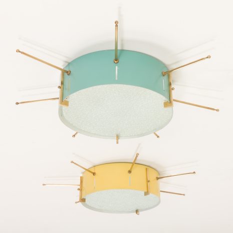 25265 Włoskie kinkiety ścienne lub sufitowe z połowy wieku w stylu Gio Ponti, lata 1950-4 25265 Włoskie kinkiety ścienne lub sufitowe z połowy wieku w stylu Gio Ponti, lata 1950-4