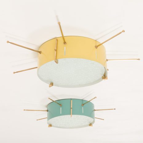 25265 Włoskie kinkiety ścienne lub sufitowe z połowy wieku w stylu Gio Ponti, 1950-5 25265 Włoskie kinkiety ścienne lub sufitowe z połowy wieku w stylu Gio Ponti, 1950-5