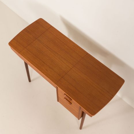 25272 Vintage small desk with hidden vanity, Denmark 1960s-11 25272 Vintage small desk with hidden vanity, Denmark 1960s-11