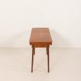 25272 Vintage small desk with hidden vanity, Denmark 1960s-14