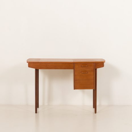 25272 Vintage small desk with hidden vanity, Denmark 1960s-3 25272 Vintage small desk with hidden vanity, Denmark 1960s-3