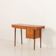 25272 Vintage small desk with hidden vanity, Denmark 1960s-4