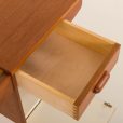25272 Vintage small desk with hidden vanity, Denmark 1960s-6