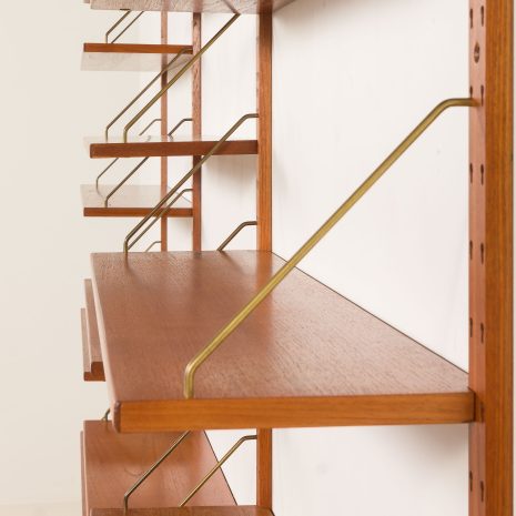 25279 Danish mid century extra wide teak wall unit in the style of Poul Cadovius, 1960s-13 25279 Danish mid century extra wide teak wall unit in the style of Poul Cadovius, 1960s-13