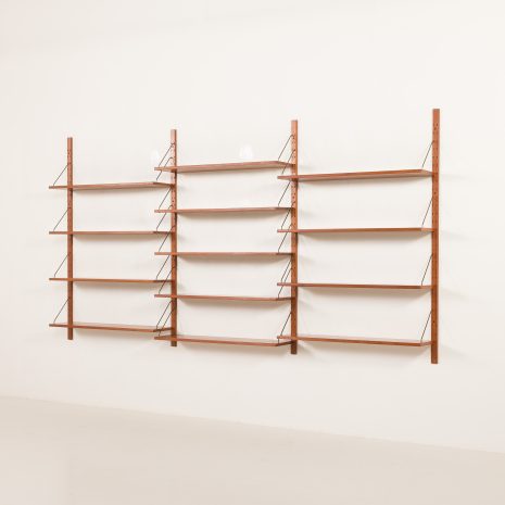 25279 Danish mid century extra wide teak wall unit in the style of Poul Cadovius, 1960s-3 25279 Danish mid century extra wide teak wall unit in the style of Poul Cadovius, 1960s-3