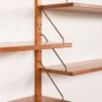 25279 Danish mid century extra wide teak wall unit in the style of Poul Cadovius, 1960s-6
