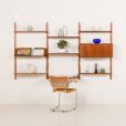 25283 Poul Cadovius threebay teak Wall unit -1