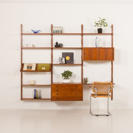 25297 preben 3bay teak Wall unit-1 25297 preben 3bay teak Wall unit-1