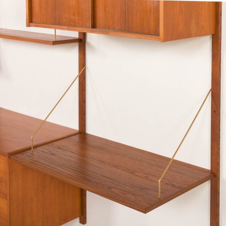 25297 preben 3bay teak Wall unit-12 25297 preben 3bay teak Wall unit-12