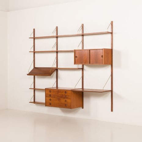 25297 preben 3bay teak Wall unit-3 25297 preben 3bay teak Wall unit-3