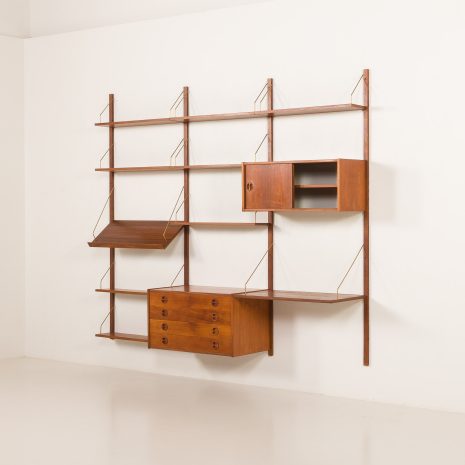25297 preben 3bay teak Wall unit-5 25297 preben 3bay teak Wall unit-5