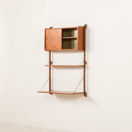 25303 Ergo one bay teak Wall unit-4 25303 Ergo one bay teak Wall unit-4