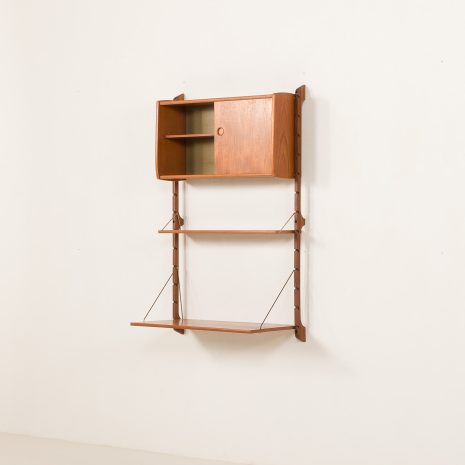 25303 Ergo one bay teak Wall unit-5 25303 Ergo one bay teak Wall unit-5