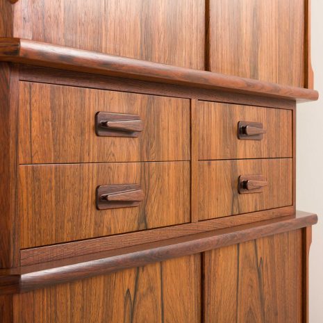 21390 Danish mid century rosewood corner cabinet with four drawers, 1960s-14 21390 Danish mid century rosewood corner cabinet with four drawers, 1960s-14