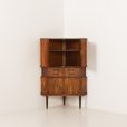 21390 Danish mid century rosewood corner cabinet with four drawers, 1960s-3