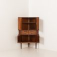 21390 Danish mid century rosewood corner cabinet with four drawers, 1960s-4