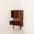 21390 Danish mid century rosewood corner cabinet with four drawers, 1960s-5
