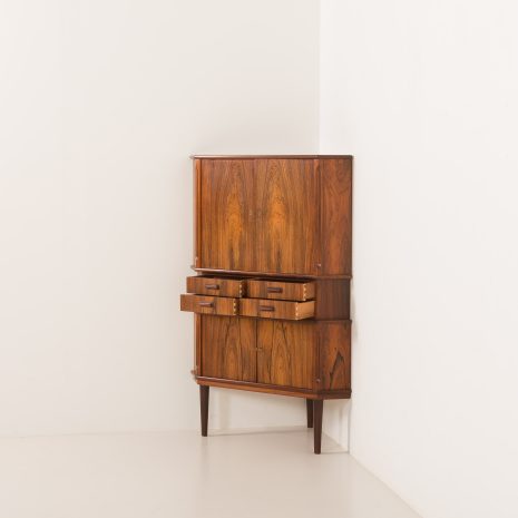 21390 Danish mid century rosewood corner cabinet with four drawers, 1960s-6 21390 Danish mid century rosewood corner cabinet with four drawers, 1960s-6