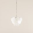 24146.z Vistosi Murano 18 glass disc chandelier “Fiocchi Di Neve”, Italy, 1970s-2
