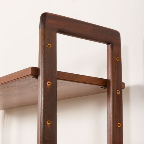 25141 Włoska wolnostojąca szafka ścienna lub ścianka działowa z drewna tekowego, lata 1960-22 25141 Włoska wolnostojąca szafka ścienna lub ścianka działowa z drewna tekowego, lata 1960-22