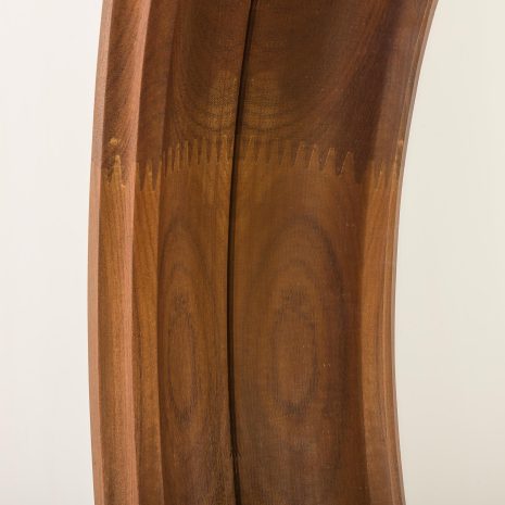 25162 Italian mid century mirror in solid teak sculptural frame, 1960s-4 25162 Italian mid century mirror in solid teak sculptural frame, 1960s-4