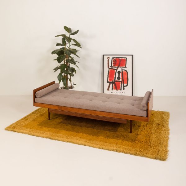 Scandinavian mid century daybed with duvet compartment, 1960s