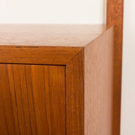 25236 Scandinavian vintage teak wall unit, Denamrk 1970s-12 25236 Scandinavian vintage teak wall unit, Denamrk 1970s-12