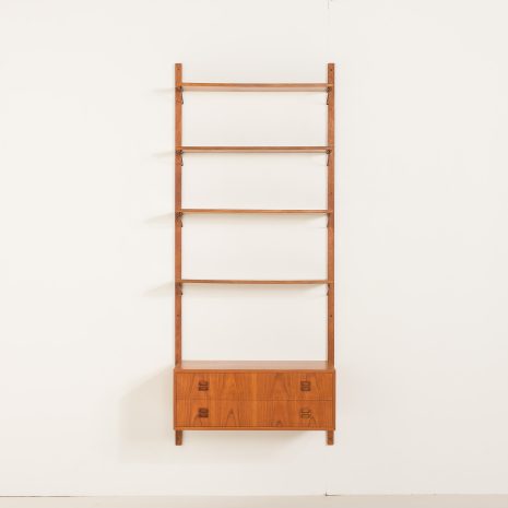 25236 Scandinavian vintage teak wall unit, Denamrk 1970s-5 25236 Scandinavian vintage teak wall unit, Denamrk 1970s-5