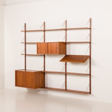 25252 preben 3bay teak Wall unit-3 25252 preben 3bay teak Wall unit-3