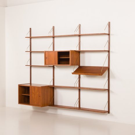 25252 preben 3bay teak Wall unit-4 25252 preben 3bay teak Wall unit-4