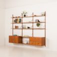 25280 Guldborg 3 bay teak Wall unit-2