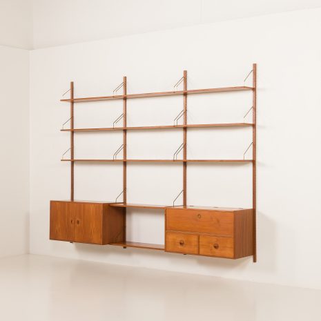 25280 Guldborg 3 bay teak Wall unit-3 25280 Guldborg 3 bay teak Wall unit-3