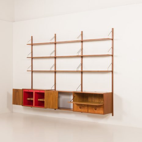 25280 Guldborg 3 bay teak Wall unit-4 25280 Guldborg 3 bay teak Wall unit-4
