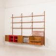 25280 Guldborg 3 bay teak Wall unit-5
