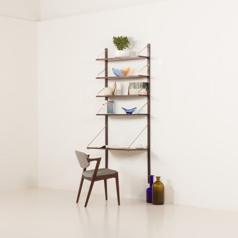 Poul Cadovius home office rosewood wall unit for Cado, 1960s