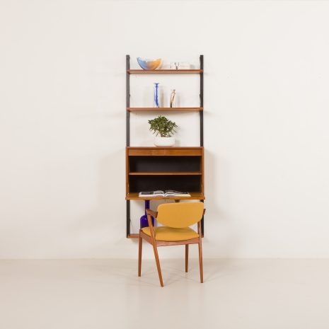 25286 Poul Cadovius one bay teak Wall unit -1 25286 Poul Cadovius one bay teak Wall unit -1