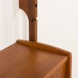 25302 Scandinvaian mid century Ergo teak wall unit, Norway 1960s-13
