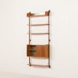 25302 Scandinvaian mid century Ergo teak wall unit, Norway 1960s-5