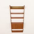25302 Scandinvaian mid century Ergo teak wall unit, Norway 1960s-8