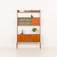 25306 Scandinavian free standing teak wall unit model Ergo by John Texmon, Norway 1960s-1