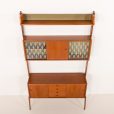 25306 Scandinavian free standing teak wall unit model Ergo by John Texmon, Norway 1960s-11