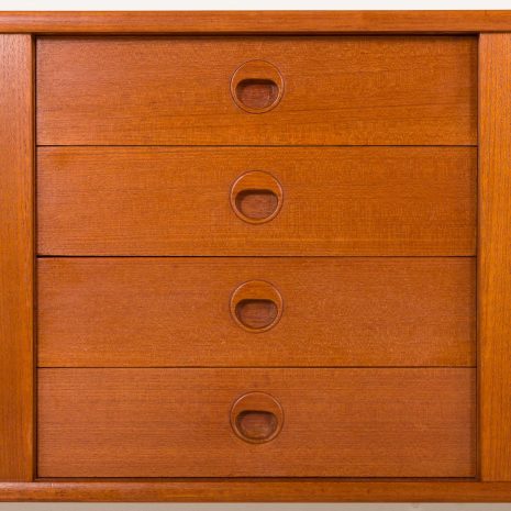25306 Scandinavian free standing teak wall unit model Ergo by John Texmon, Norway 1960s-14 25306 Scandinavian free standing teak wall unit model Ergo by John Texmon, Norway 1960s-14